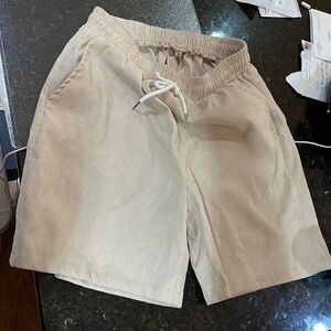 Shorts curduroy beige